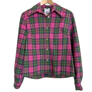 Rasha Swais Penny Collared Button down in Mulberry Beagle, Bespoke Handmade